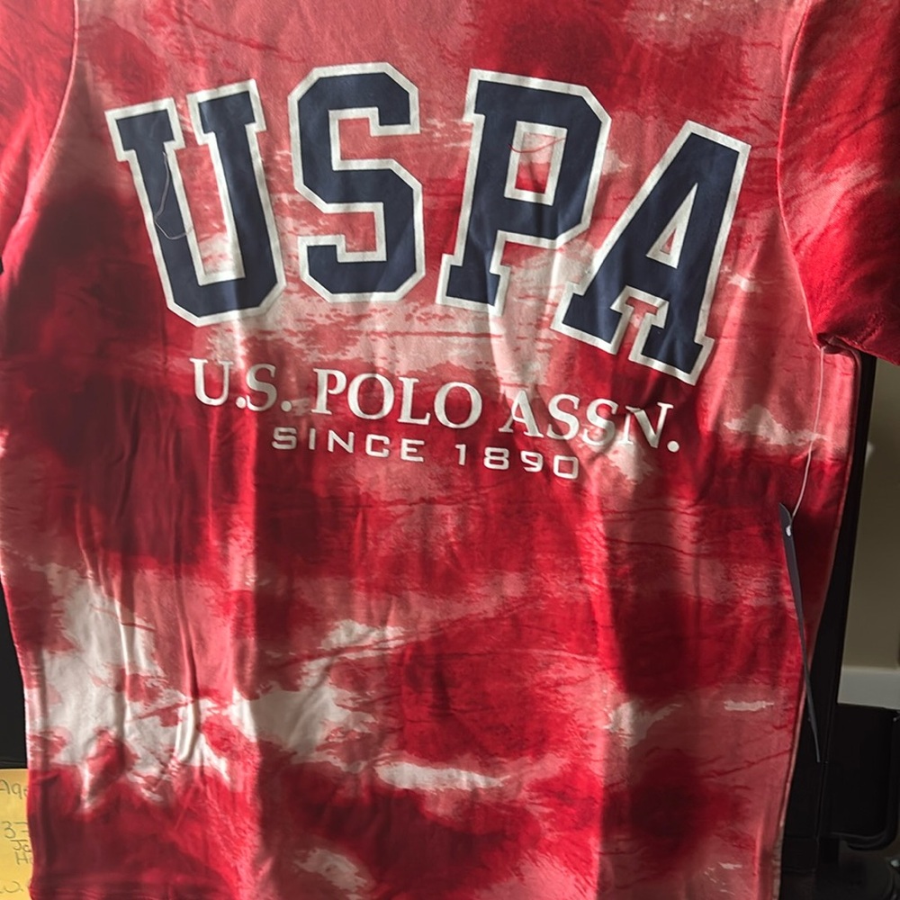 USPA Red Tye Dye Boys Set